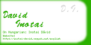 david inotai business card